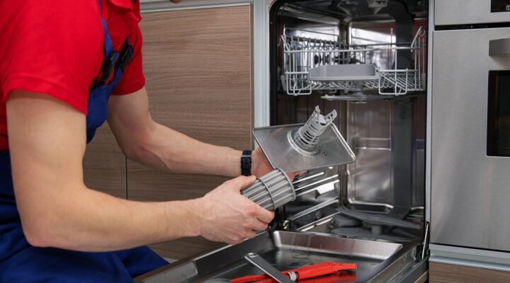 fixing a dishwasher
