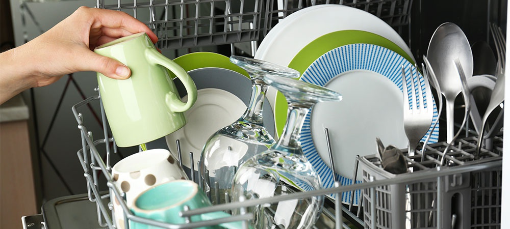 don't overload the dishwasher