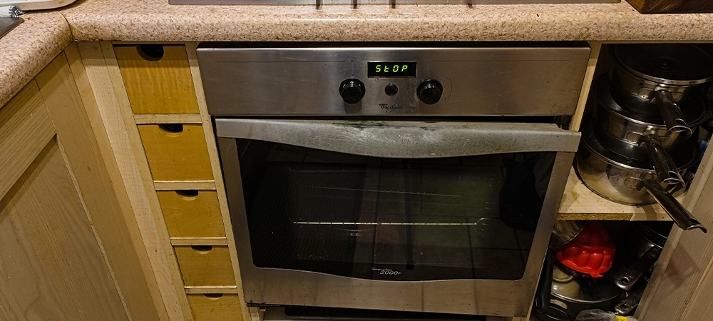 microwave broken door